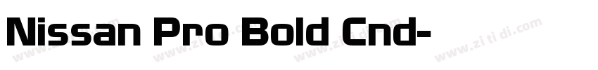 Nissan Pro Bold Cnd字体转换